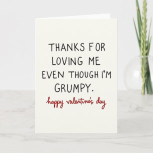 Tarjeta divertida y gruñona del Día de San Valentí