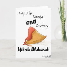 Tarjeta divertida y linda de Nikah Mubarak
