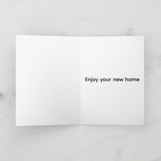 Tarjeta Divertida y linda mudanza a nueva casa