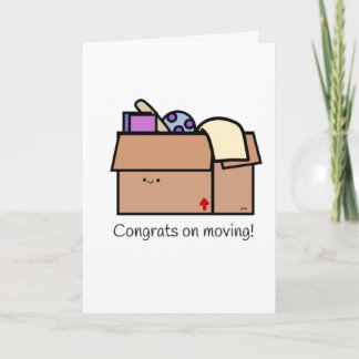 Tarjeta Divertida y linda mudanza a nueva casa
