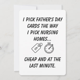 Tarjeta divertida y sarcástica del Día del Padre p
