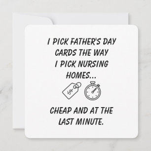 Tarjeta divertida y sarcástica del Día del Padre p