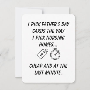 Tarjeta divertida y sarcástica del Día del Padre p