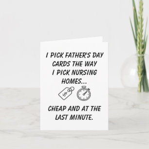 Tarjeta divertida y sarcástica del Día del Padre p