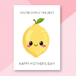 Tarjeta divertida Zest Lemon Mother's Day