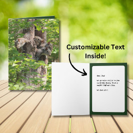 Tarjeta Divertidas ardillas Personalizados animales Textos