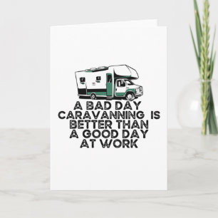 Tarjeta Divertidas caravanas, camping Lover