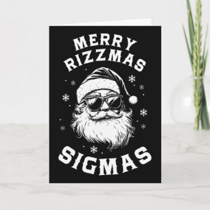 Tarjeta Divertidas Felices Rizzmas Sigmas Niños Adolescent