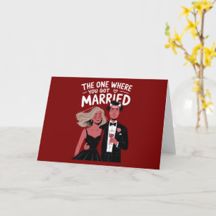 Tarjeta Divertidas felicitaciones por compromiso de Bodas