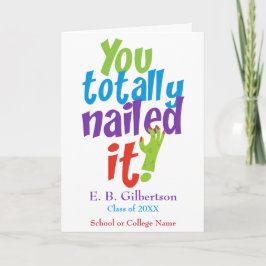 Tarjeta Divertidas felicitaciones por graduación