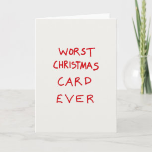 Tarjeta divertidísima de Navidad, la peor de todas