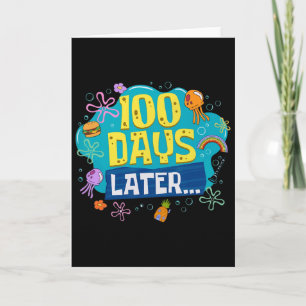 Tarjeta Divertido 100 Días Después Profesor Niños Feliz 10