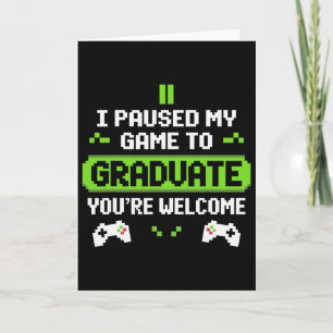 Tarjeta Divertido 2025 Graduado Gamer Graduación Para Él E