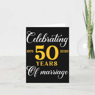 Tarjeta Divertido 50 Años De Matrimonio 1976 50 Aniversari