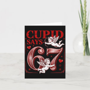 Tarjeta Divertido 67 Cud Dice 67 Pareja De San Valentín Co