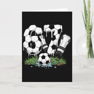 Tarjeta Divertido 67 Fútbol Goteo Número 67 Fútbol