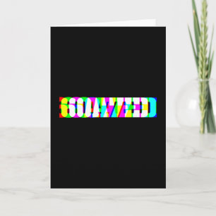 Tarjeta Divertido 67 Meme 6oa7ed Arte Glitch Retró Slang G