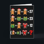 Tarjeta Divertido 67 Meme Caramelo Alegre Santa Matemática<br><div class="desc">Divertido 67 Meme Caramelo Alegre Santa Profesor de Matemáticas Navidad 6 7</div>