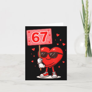 Tarjeta Divertido 67 Meme Lindo Día de San Valentín Seis S