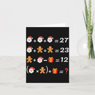 Tarjeta Divertido 67 Meme Navidad Profesor de Matemáticas 