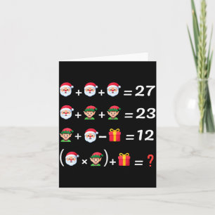 Tarjeta Divertido 67 Meme Navidad Profesor de Matemáticas 