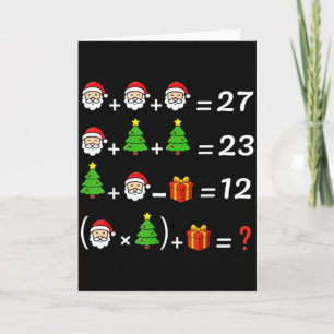 Tarjeta Divertido 67 Meme Navidad Profesor de Matemáticas 