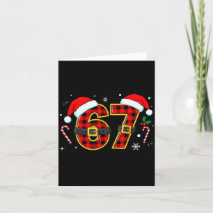 Tarjeta Divertido 67 Meme Navidad Xmas Pijama Hombres Muje