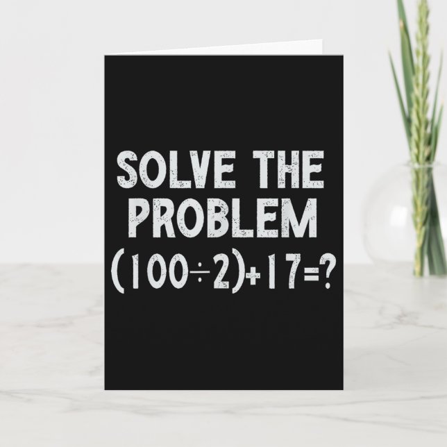 Tarjeta Divertido 67 Meme Pemdas Profesor de Matemáticas E (Anverso)