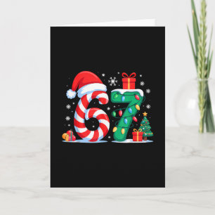 Tarjeta Divertido 67 Navidad 6 7 Seis Siete Meme 6 7 Parej