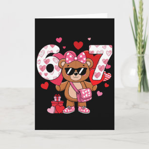 Tarjeta Divertido 67 San Valentín 6 7 Seis Siete Meme Niño