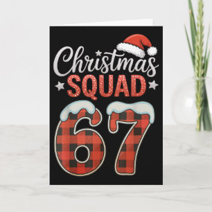 Tarjeta Divertido 67 Seis Siete Meme Brainrot 67 Navidad S