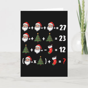 Tarjeta Divertido 67 Seis Siete Santa Árbol Profesor de Ma