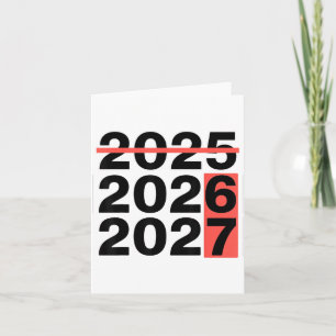 Tarjeta Divertido 6 7 Fiesta Feliz Año Nuevo 2026 2027 67
