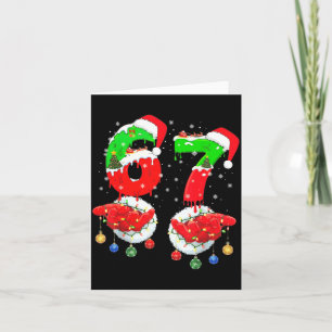 Tarjeta Divertido 6 7 Meme 67 Gen Alpha 6 7 Manos Familia 