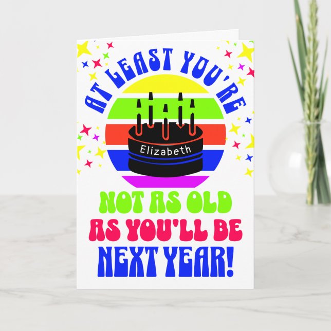 Tarjeta Divertido, al menos tú no... (Anverso)