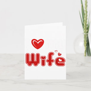 Tarjeta Divertido amo a mi esposa 