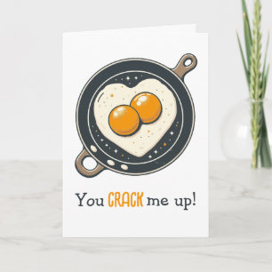 Tarjeta Divertido amor por los huevos