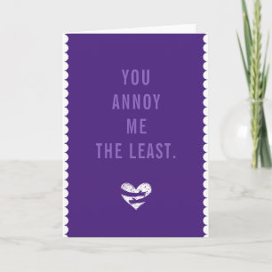 Tarjeta Divertido Anti-Día de San Valentín Grumpy Sarcasti
