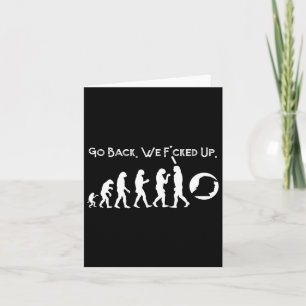 Tarjeta Divertido anti Trump - ¡Regresa! Trump Evolution T