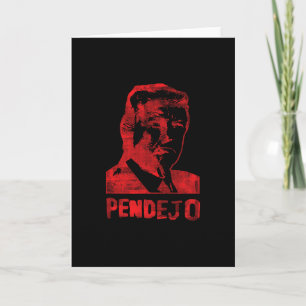 Tarjeta Divertido Anti Trump Resistencia Liberal Pendejo E