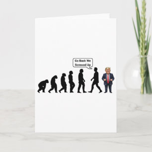 Tarjeta Divertido Anti Trump, Ve Ck Nos Equivocamos, Evolu