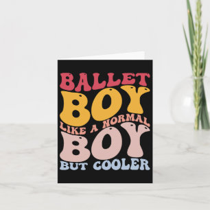 Tarjeta Divertido bailarín de ballet bailarín de ballet co