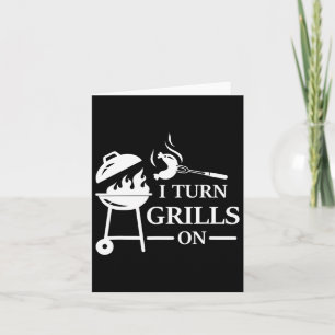 Tarjeta Divertido Bbq Y Grill Diciendo Que Enciendo Las Pa