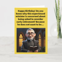 Divertido bollo puesto al pastor feliz cumpleaños
