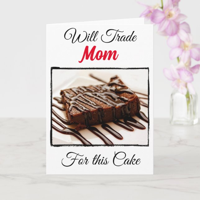 Tarjeta Divertido Cambiaré Por: Mamá (Orquídea)