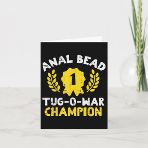 Tarjeta Divertido campeón de la guerra del Tug de la abeja