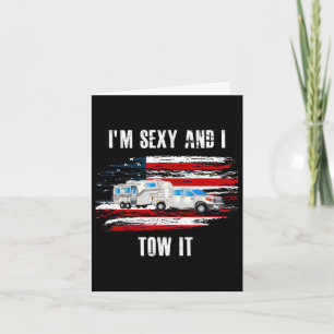 Tarjeta Divertido Camping Rv Im Y Y Yo Lo Trajo A Usa Fla