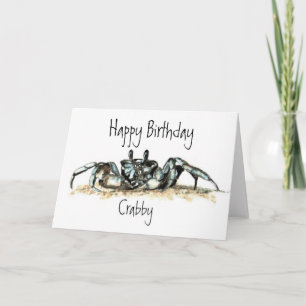 Tarjeta Divertido, cangrejo, cangrejo