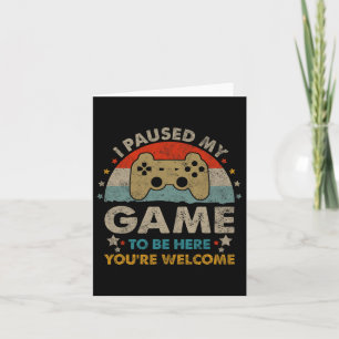 Tarjeta Divertido Chiste de humor para videojugadores He P