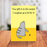 Divertido Chiste de Personalizado de gato tocado c